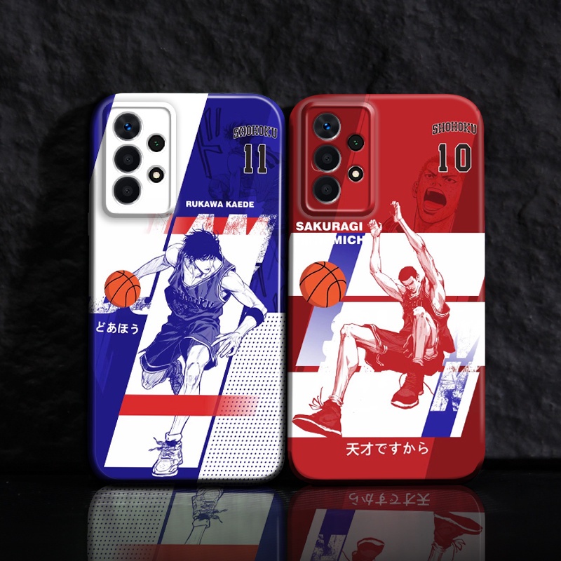 JHABIB For Samsung Case Casing Hp For Samsung Galaxy A23 4G 5G Fashion Film Case Slam dunk Glossy Ha