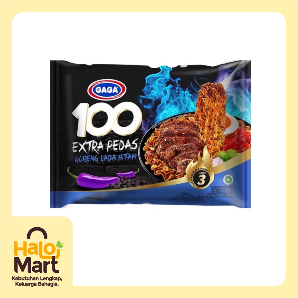 

GAGA MIE GORENG EXTRA PEDAS LADA HITAM 85 GR