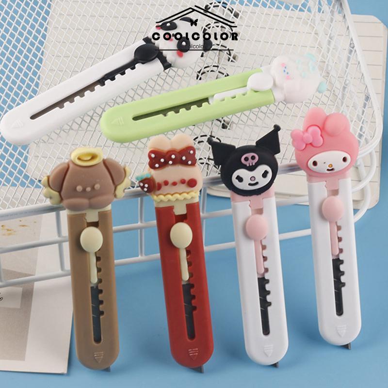 

COD❤️Pisau Kartun lucu Mini Cute Motif Sanrio Pisau Pemotong Kertas Portabel Untuk Alat Tulis Impor Murah- cl