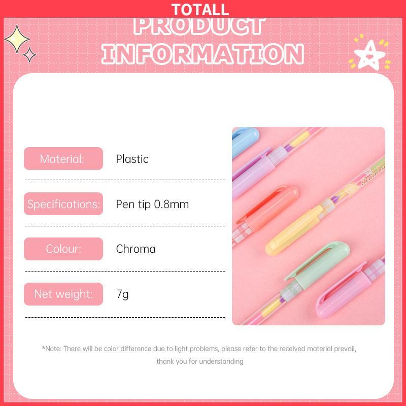 

COD Rainbow Neutral Pen Creative Graffiti Highlighter Alat Tulis Stabilo Siswa-Totall