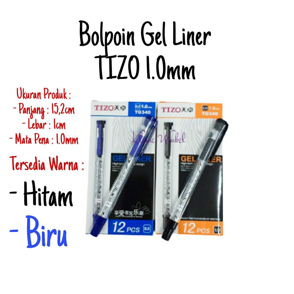 

Bolpoin TIZO Gel Liner 10mm 1pcs1 biji