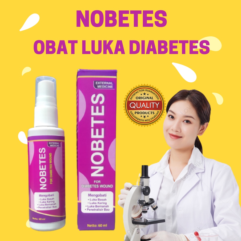 NOBETES 60ML - Obat Luka Diabetes Obat Luka Diabetes Kering Luka Diabetes Basah Luka Diabetes Bernan