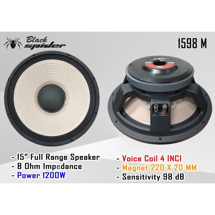 Speaker Component Black Spider BS 1598 M 15"