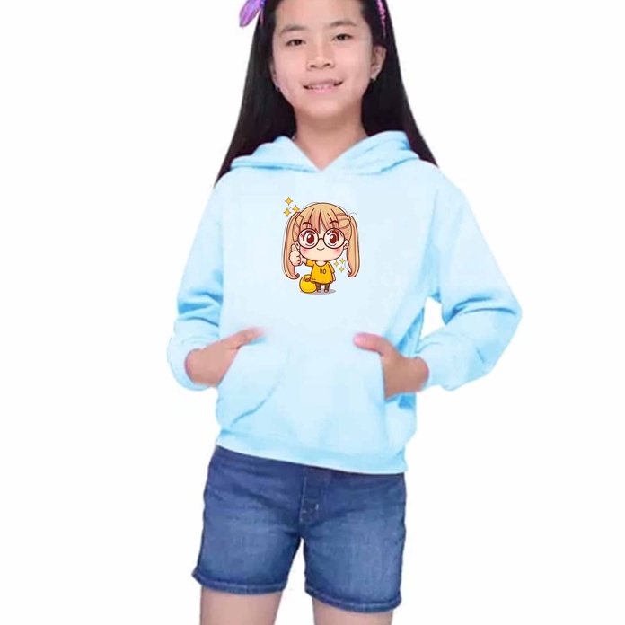 Hoodie OOTD Anak Perempuan Laki Laki Kawai   Fleece Umur 1 2 3 4 5 6 7 Tahun Cewek Cowok Murah