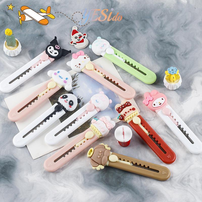 

COD✨Kartun lucu pisau mini pisau pemotong kertas portabel alat tulis pisau kerajinan siswa-YES