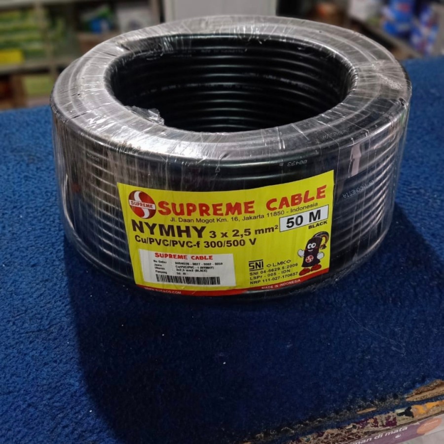 Kabel Serabut /NYYHY Supreme 3x2.5 3x2,5 3 x 2.5 3 x 2,5 @50 meter