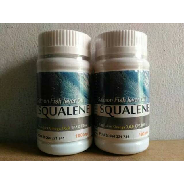 Squalene Fish Liver Oil - Minyak Ikan Salmon isi 100 softgel Original