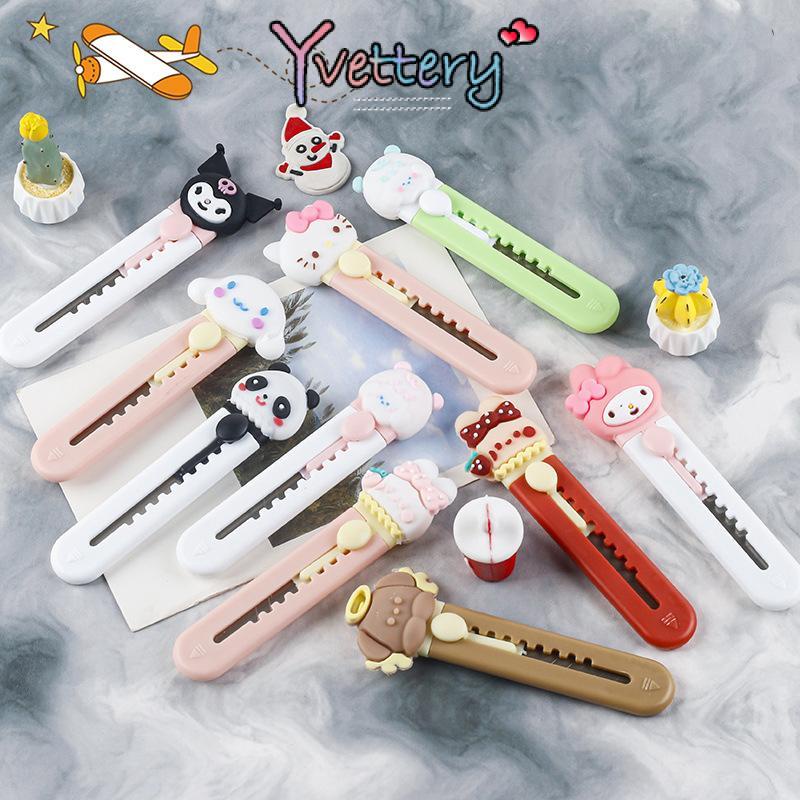 

❤️COD Kartun lucu pisau mini pisau pemotong kertas portabel alat tulis pisau kerajinan siswa-Yy