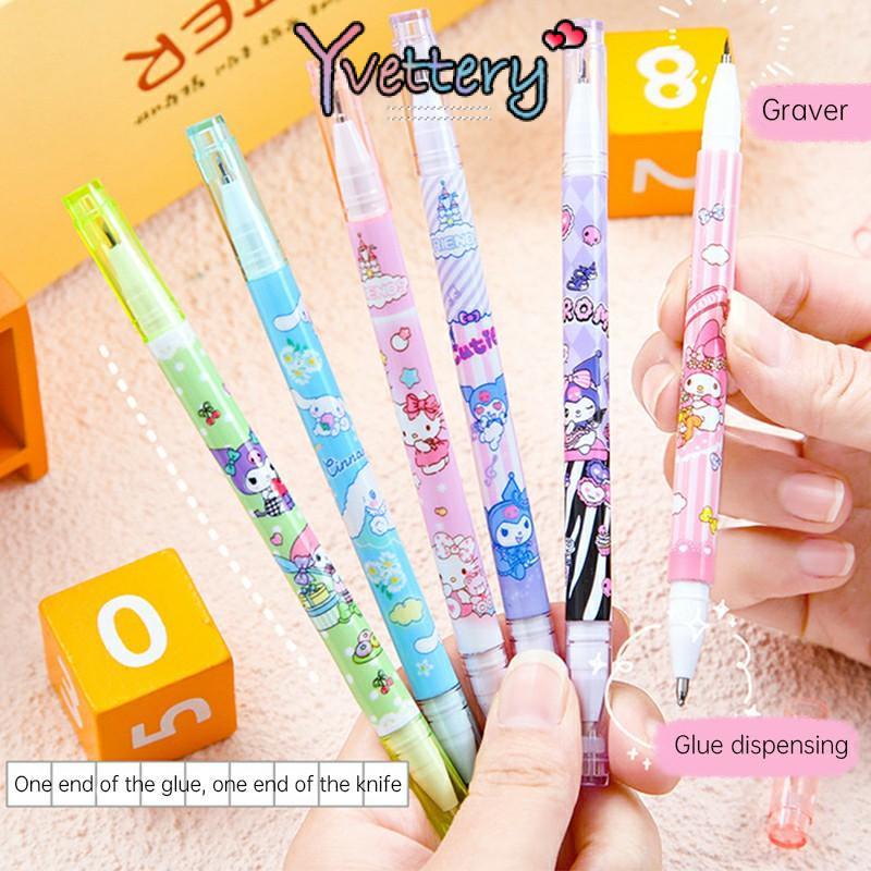 

❤️COD Pena pemotong kertas 2-in-1 dengan ujung ganda dari Sanrio yang kreatif-Yy