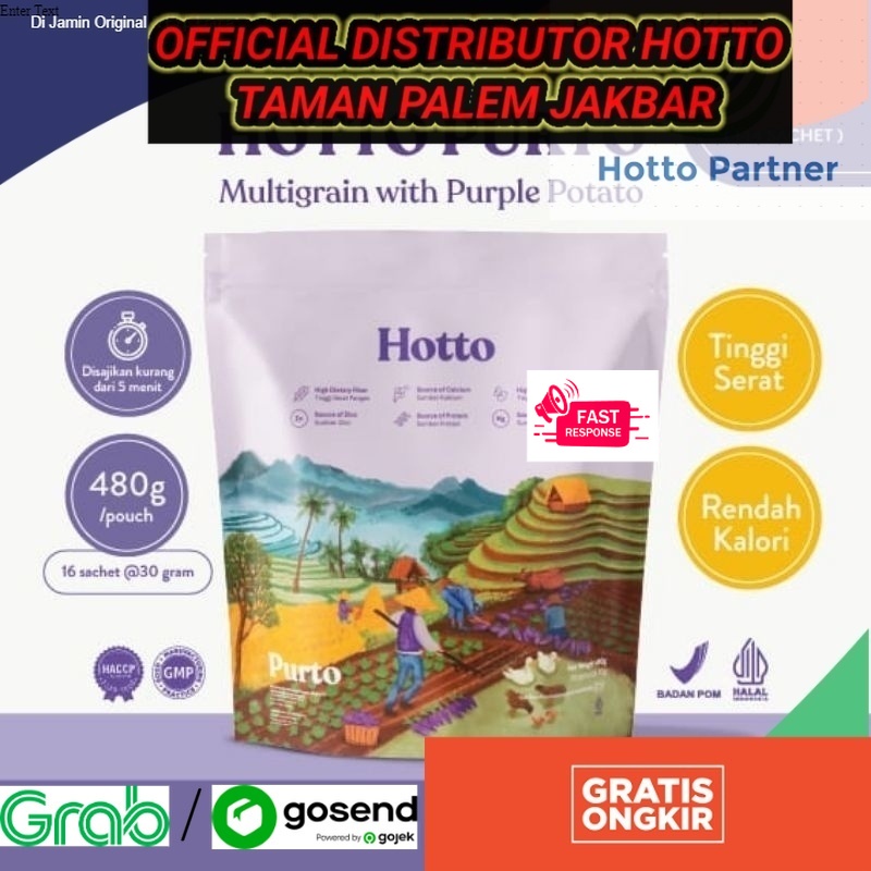 

9 POUCH Hotto Purto Multigrain with Purple Potato (isi 144 Sachet)