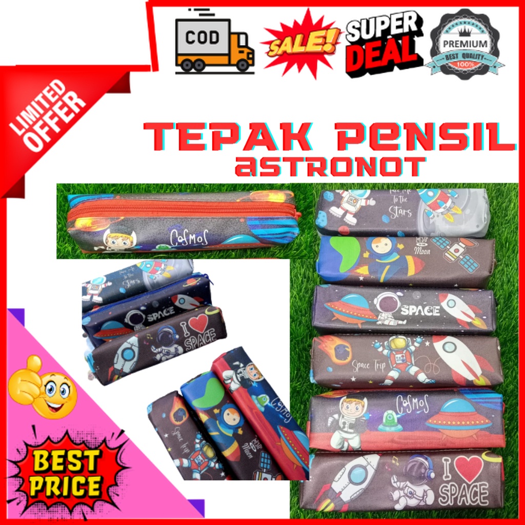 

Perlengkapan Sekolah Tempat Pensil Aesthetic Planet Astronot Kotak Tempat Pensil Pencil Estetik / Tas Kotak Tempat Pensil Viral / Pouch Serbaguna