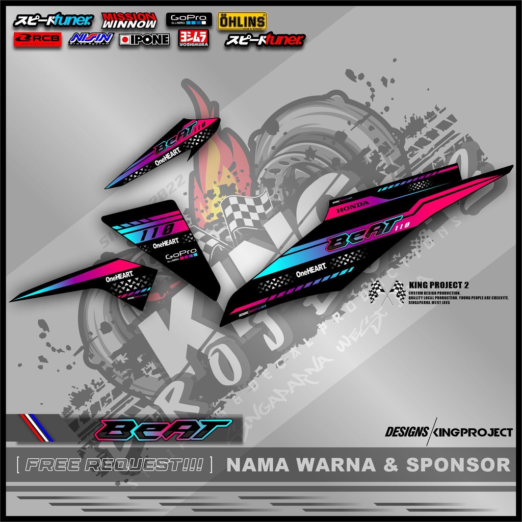 Striping Sticker Beat New Fi 2014 / 2015 Simple Style