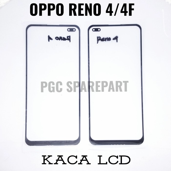 Original Kaca LCD Glass Oppo Reno 4 - 4F - Mirip touchscreen -