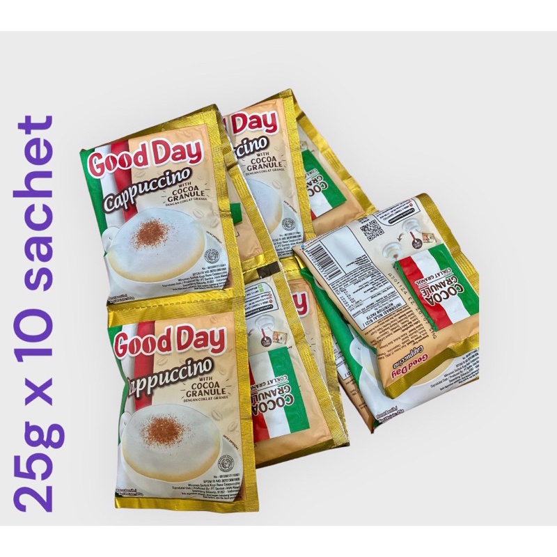 

Promo GOOD DAY Renceng CAPPUCINO 25g 10pcs Live