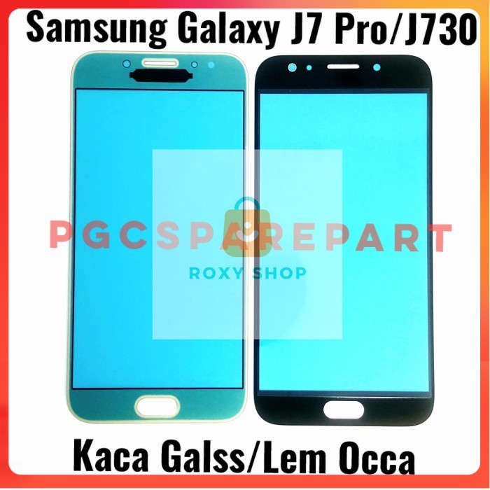 Original Kaca LCD Glass Plus Lem oca Samsung Galaxy J7 Pro J730