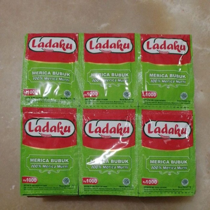 

Ladaku Merica Bubuk 1 Renceng isi 12 Sachet