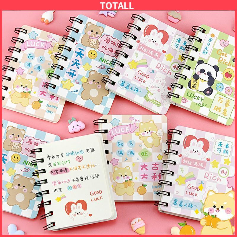 

COD 1 Buku Coil A7 Inspiratif Lucu Kartun Portable Robek Kertas Catatan-Totall