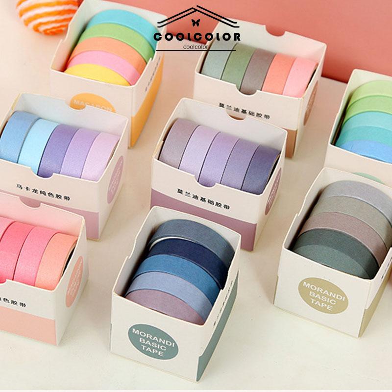 

COD❤️Washi Tape DIY Scrapbooking Diary Kertas Stiker Roll Lucu Perekat Kertas- cl