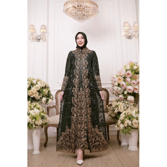 Gamis Tile Pesta |Gamis Bordir Mewah|Gamis Jumbo Ld120|Gamis Tile Dot|Gamis Kondangan|Gamis Brukat M