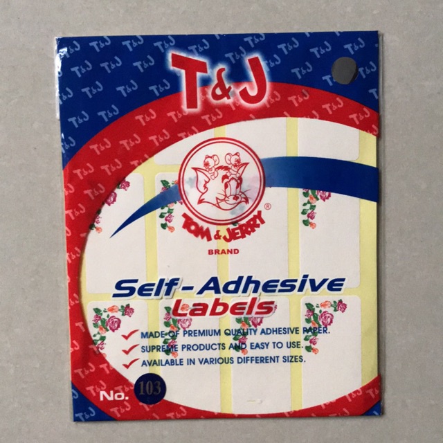 Label Undangan Tom & Jerry No 103