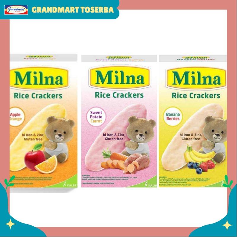 

Milna Camilan Rice Crackers Biskuit Bayi Banana Berries Apple Orange