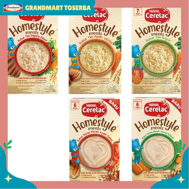 

Nestle Cerelac Homestyle Bubur bayi Tim daging sayur Ayam Wortel 100g 6 7 8 bulan