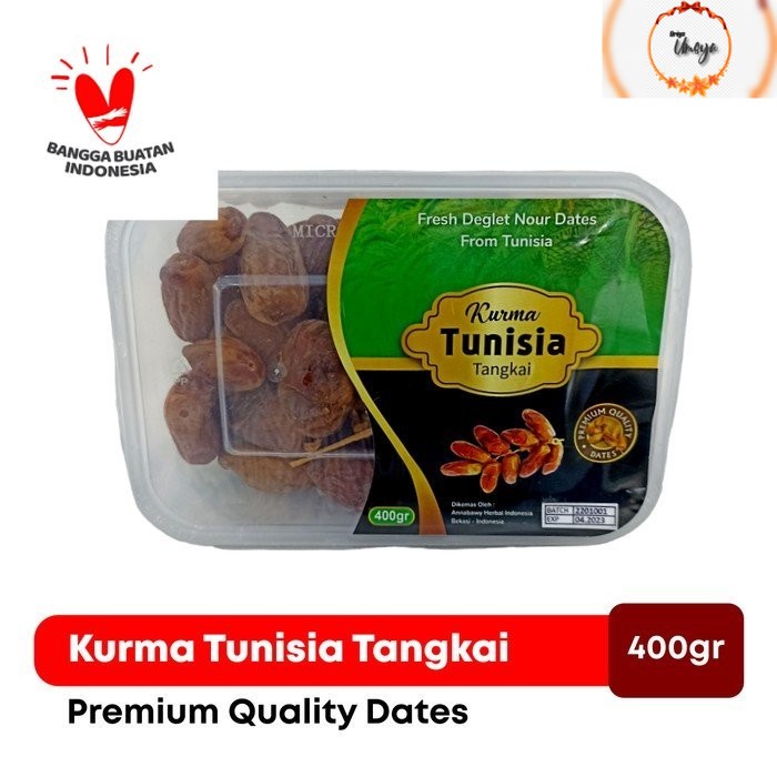 

Kurma Tunisia Tangkai Annabawy Premium Deglet Nour Date Original 400gr