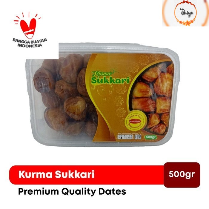 

Kurma Sukari Annabawy 500gr Sukkari Premium Original High Quality