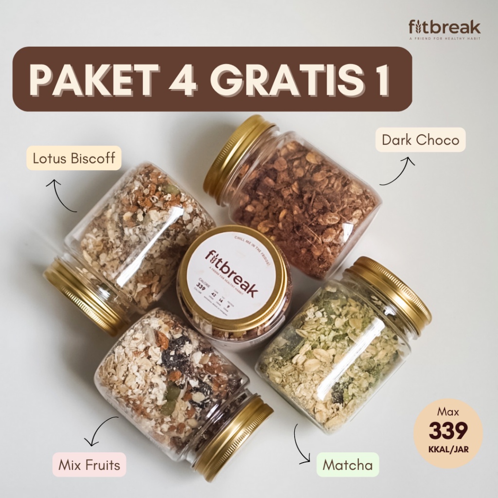 

Fitbreak Paket 4 Gratis 1 Cereal Oats ~ TC777
