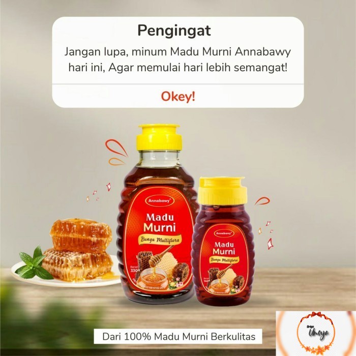 

Madu Multiflora 140 gram - 330 gram - 500 gram - Madu Murni Annabawy - 500gr