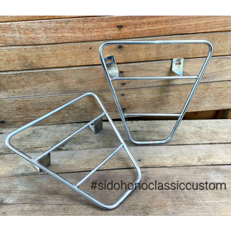 Dudukan tas begel samping honda win win100 side bag samping honda win100