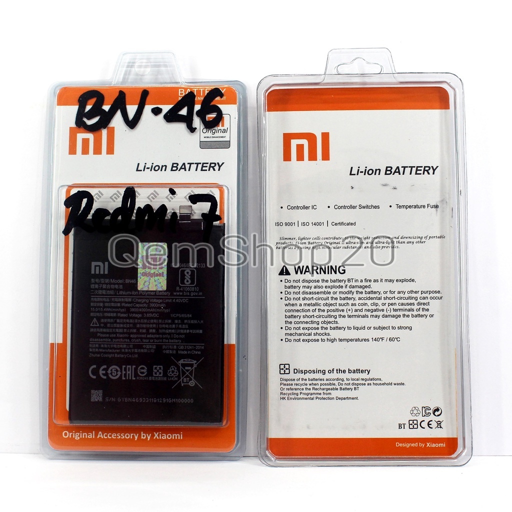 BATERAI BATRE 99 XIAOMI BN46 REDMI 7 REDMI NOTE 8 Ori