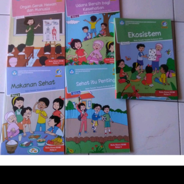 buku satu paket tematik kelas 5 semester 1