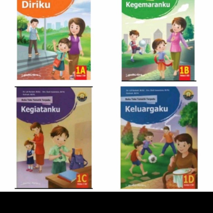 buku satu paket tematik Yudhistira semester 1 kelas 1 SD