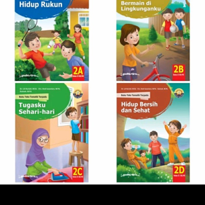buku 1 paket tematik Yudhistira semester 1 kelas 2 SD