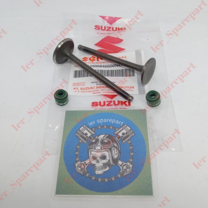 Klep set/payung klep+seal sil klep Suzuki Spin, Skydrive, skywave