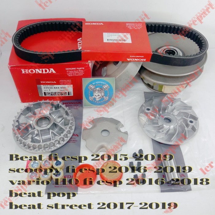 PAKET CVT KOMPLIT HONDA (K44) BEAT POP, BEAT FI ESP, PAKET CVT VARIO 110 ESP