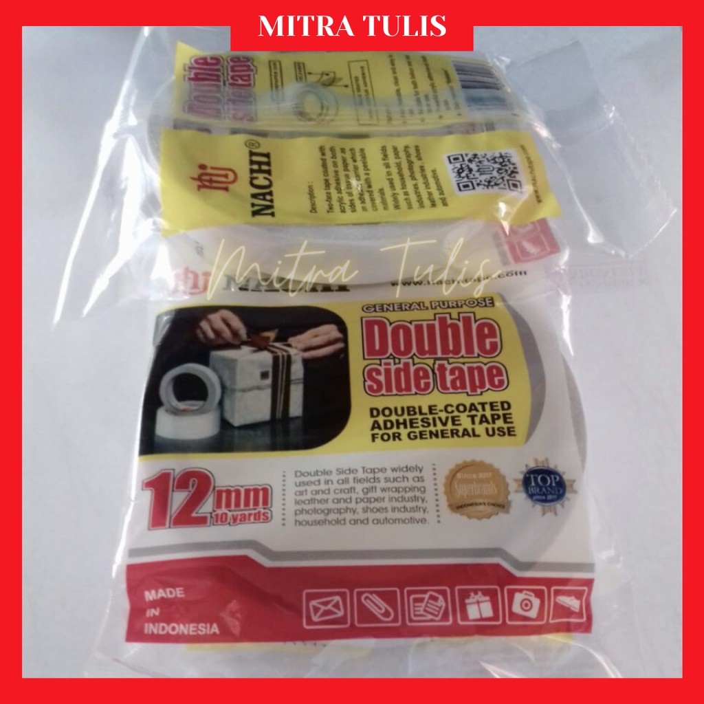 

doubletape 1/2 inch double tip nachi 12mm super lengket kuat