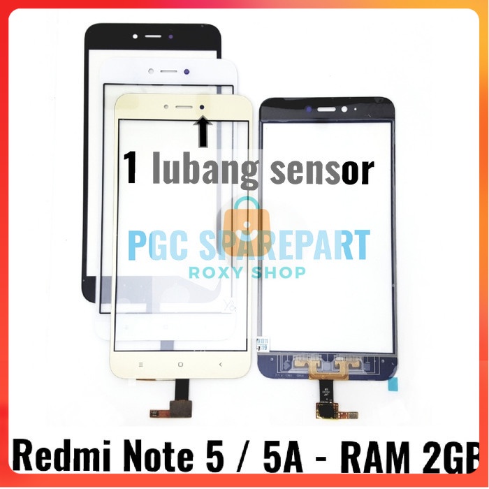 Original Touchscreen Xiaomi Redmi Note 5A Ram 2GB 1 Lubang Sensor