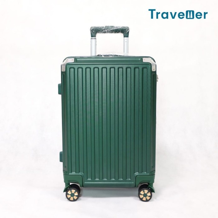 New koper 20 inch Fiber Goflex TSA Lock - Hijau