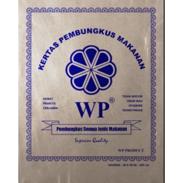 

KERTAS MINYAK UK 15X15 CM ISI 250 LEMBAR//COD//GAYAMSARI