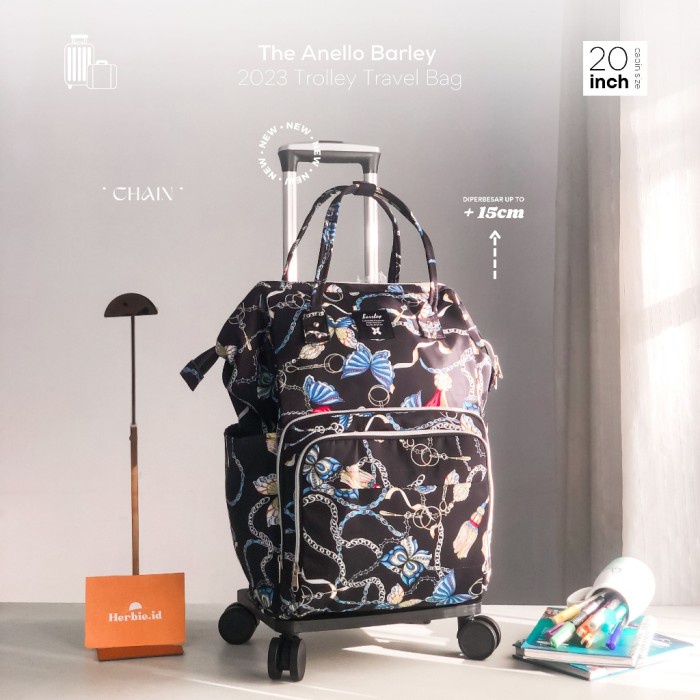 New TAS RANSEL TROLI ANELLO BARLEY ORIGINAL BAHAN PARASUT RODA 4 #158-A - Chain