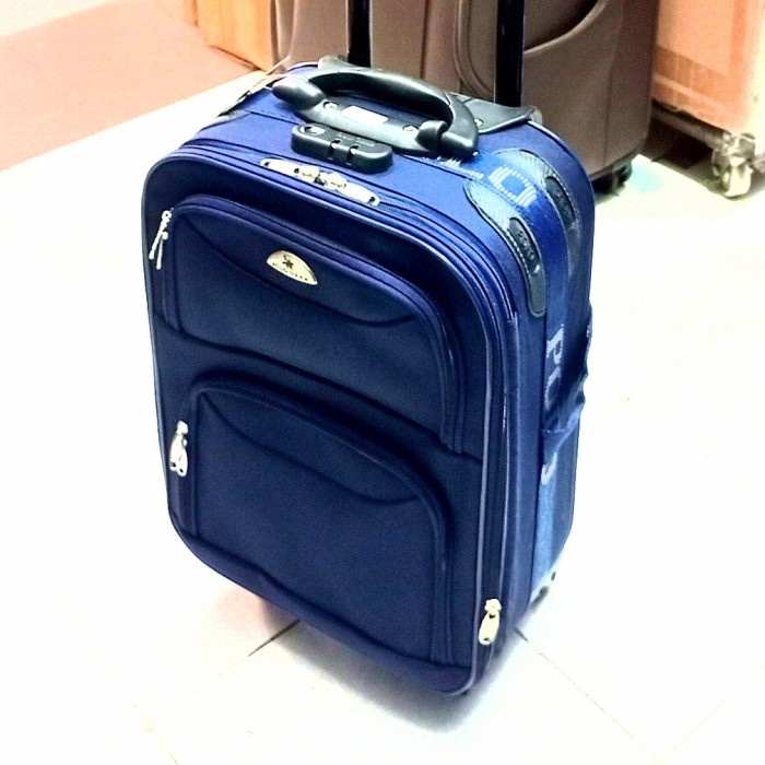 New koper 22 inci dan 18 inci Polo bahan kanvas - Biru 22 inci