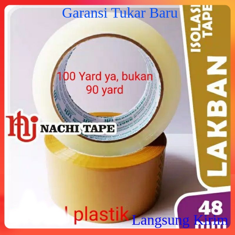 

Lakban Nachi Besar Bening Coklat Panjang 100 Yard Bukan 90 Yard, Seven Star Kualitas Super Lakban Bening Lakban Coklat 48mm X 100 Yard