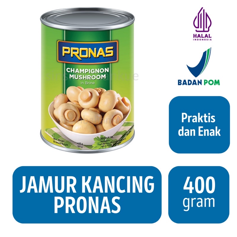 

Pronas Jamur Kancing Kaleng [400g]