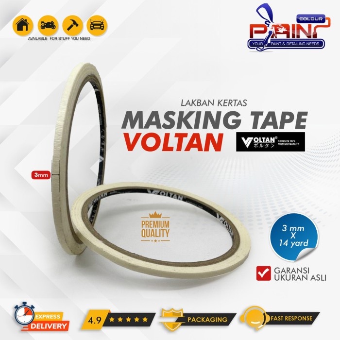 

Masking Tape / Kertas Lem 3mm x 14 Yard / Masking Tape Air brush