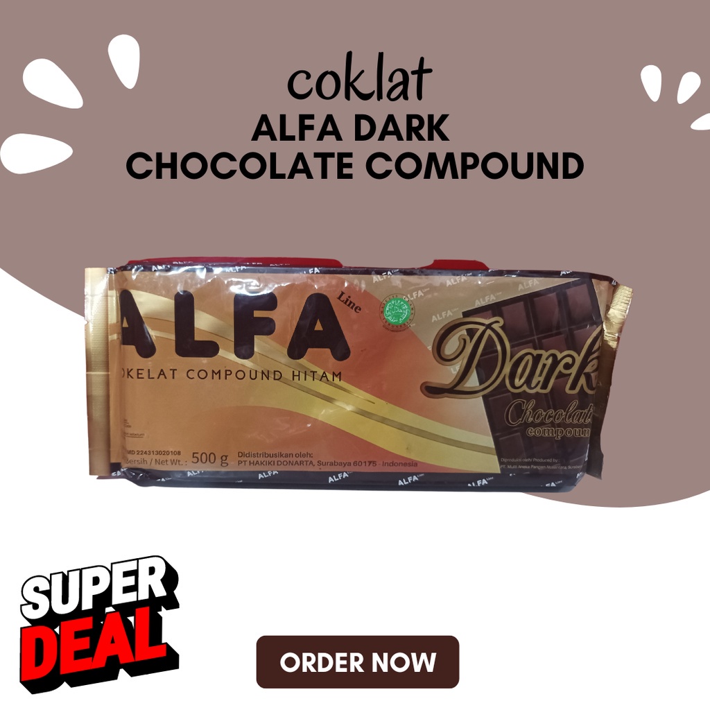 

Alfa Dark Chocolate Compound [250gr dan 500gr]