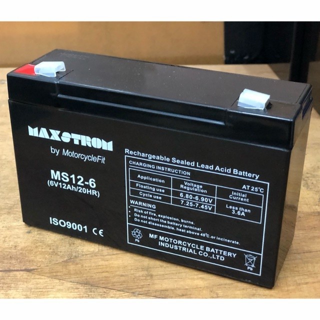 Aki Kering VRA mobi mainan MAXSTROM 6V 10Ah 12Ah