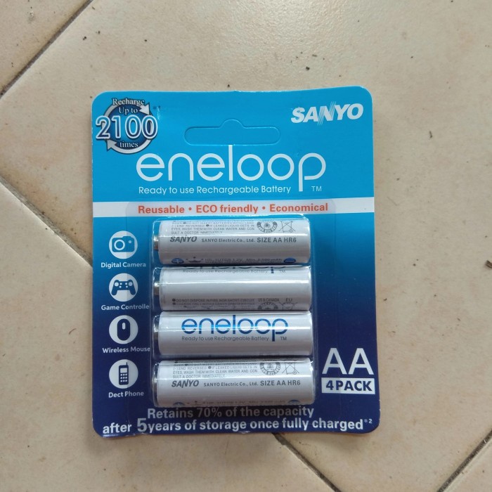 New Baterai Batre Battery Sanyo Eneloop 2500 mAh AA battery