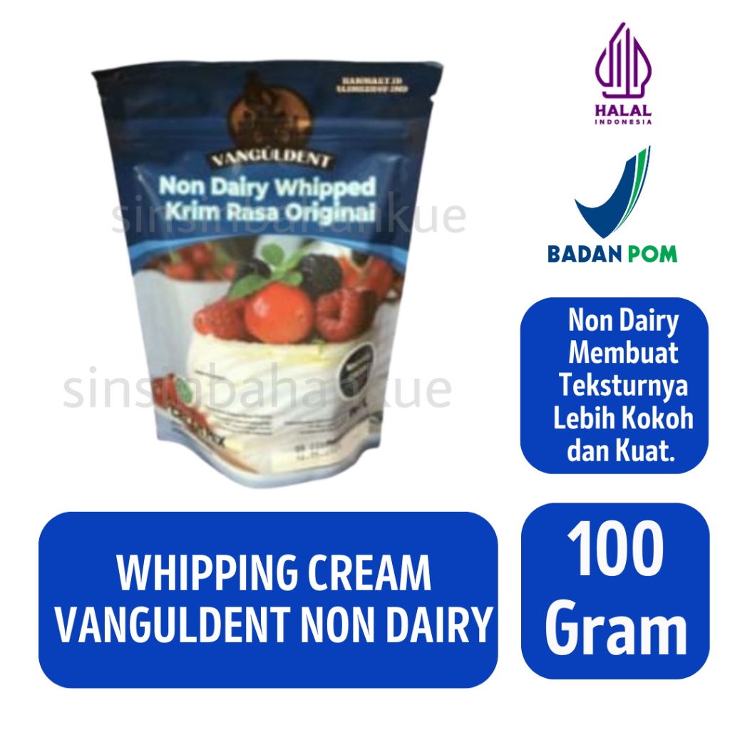 

Whipping Cream Vanguldent Non Dairy [100 Gram]